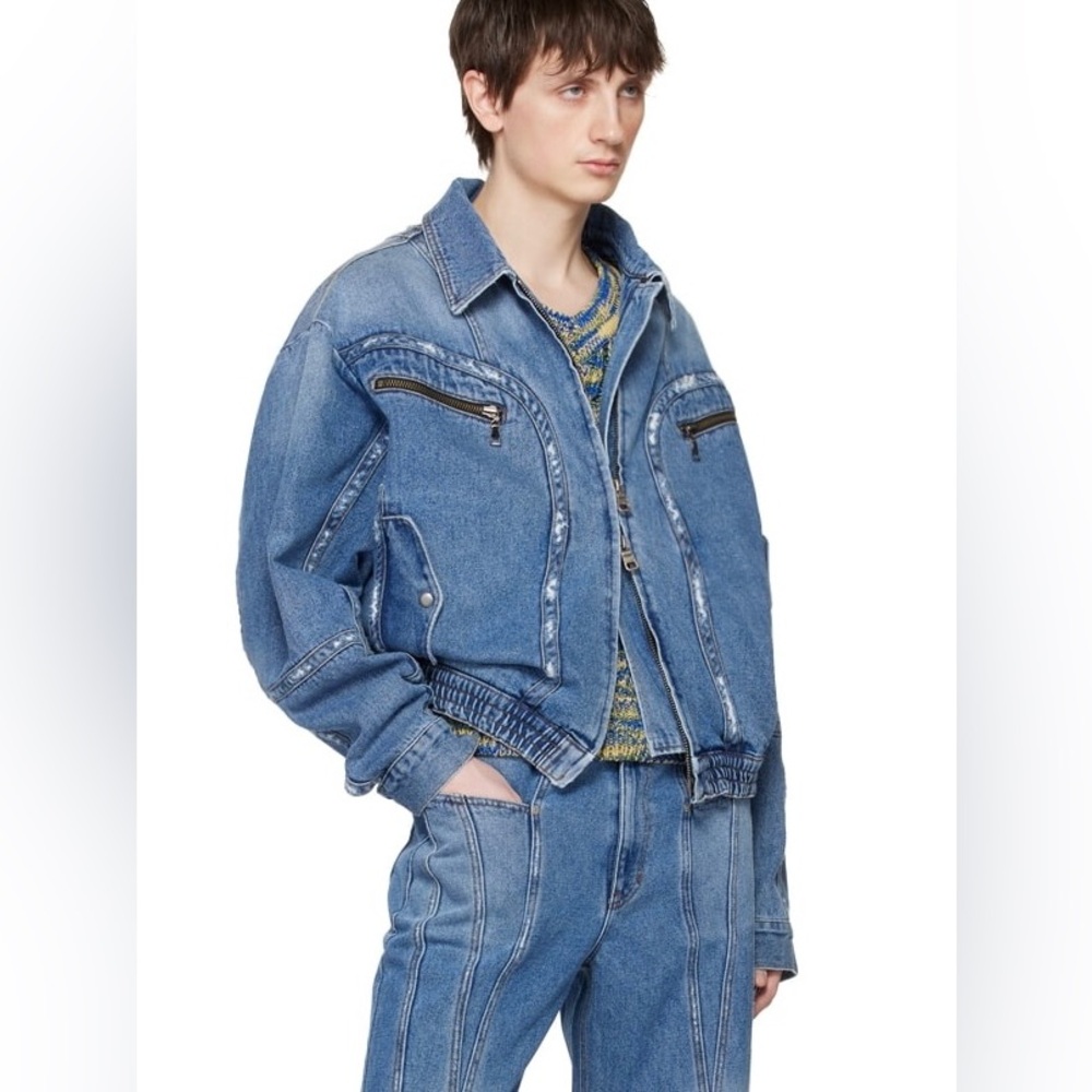 Andersson Bell Double Zip Denim Jacket